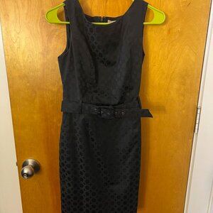 Banana Republic belted black/grey dress